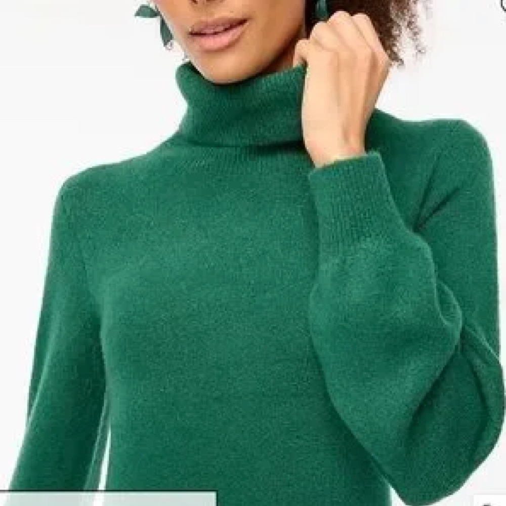 Green J. Crew Sweater Dress